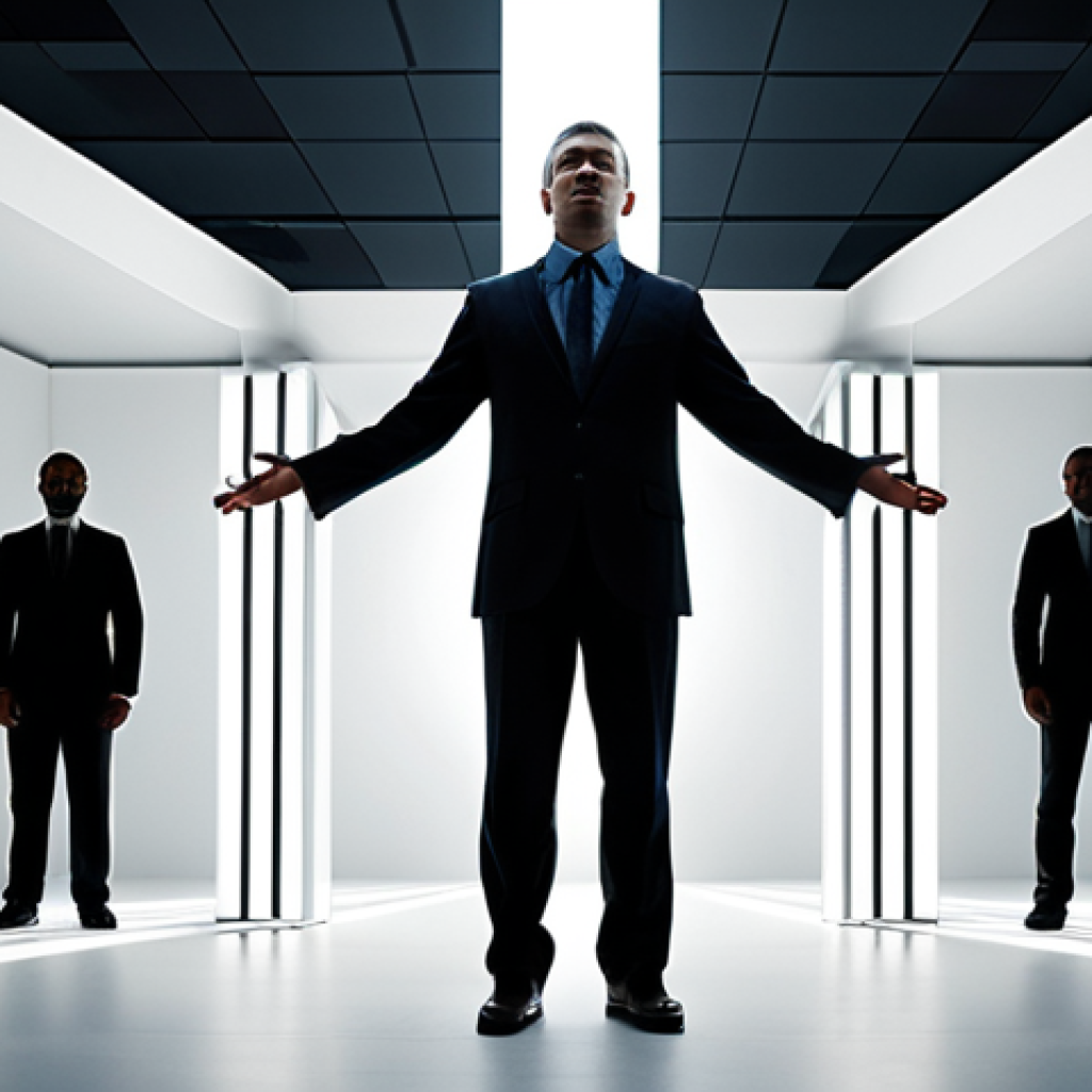 A powerful visual representation of a "T-shaped professional". A diverse, modern person stands confidently, embodying the concept: a strong, focused light beam descends behind them, symbolizing deep expertise in one area, while dynamic, interconnected lines or abstract icons extend horizontally, representing broad knowledge across various disciplines like technology, marketing, and business. The background is a sophisticated, clean workspace, suggesting innovation and the seamless integration of knowledge. The overall mood is intelligent, empowering, and forward-thinking.